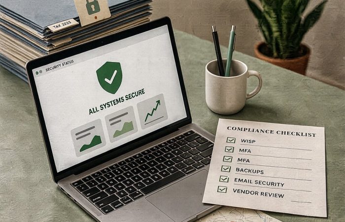 Cybersecurity for accounting firms in 2026 with WISP, phishing protection, MFA, backups, and compliance checklist